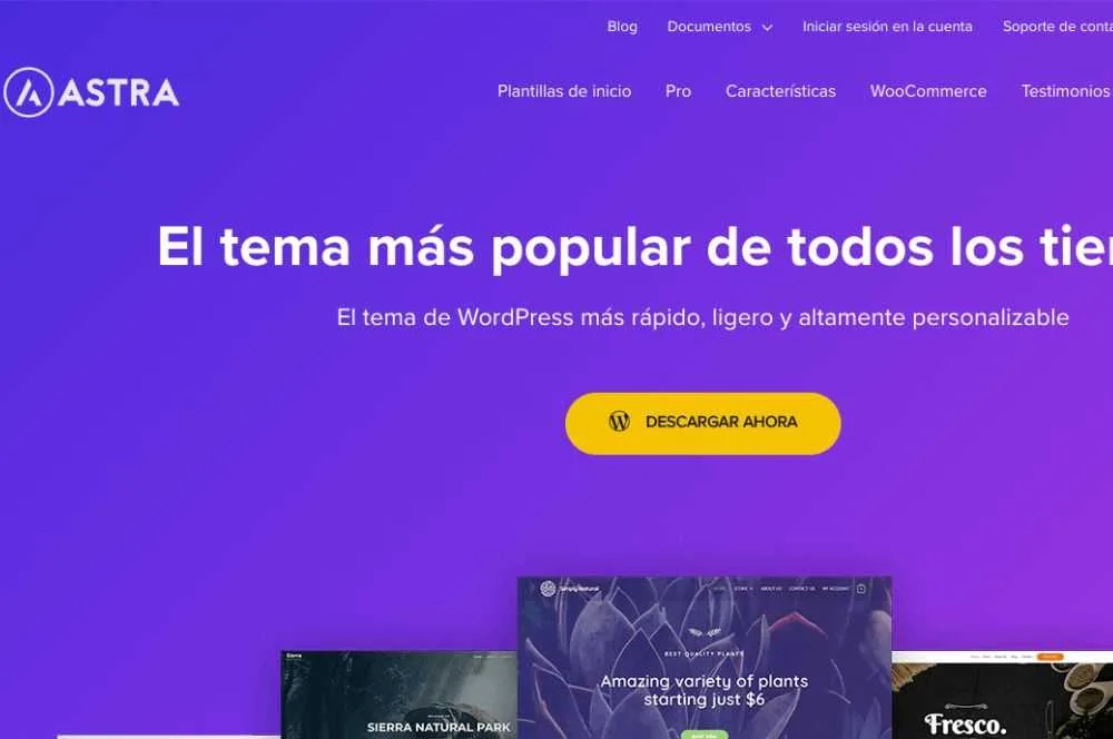 Descubre la plantilla Astra Pro — Digitalvar